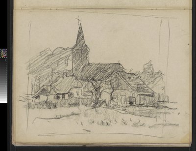 Ansicht von Diepenheim mit der Johanneskerk, Willem Witsen von Willem Arnoldus Witsen